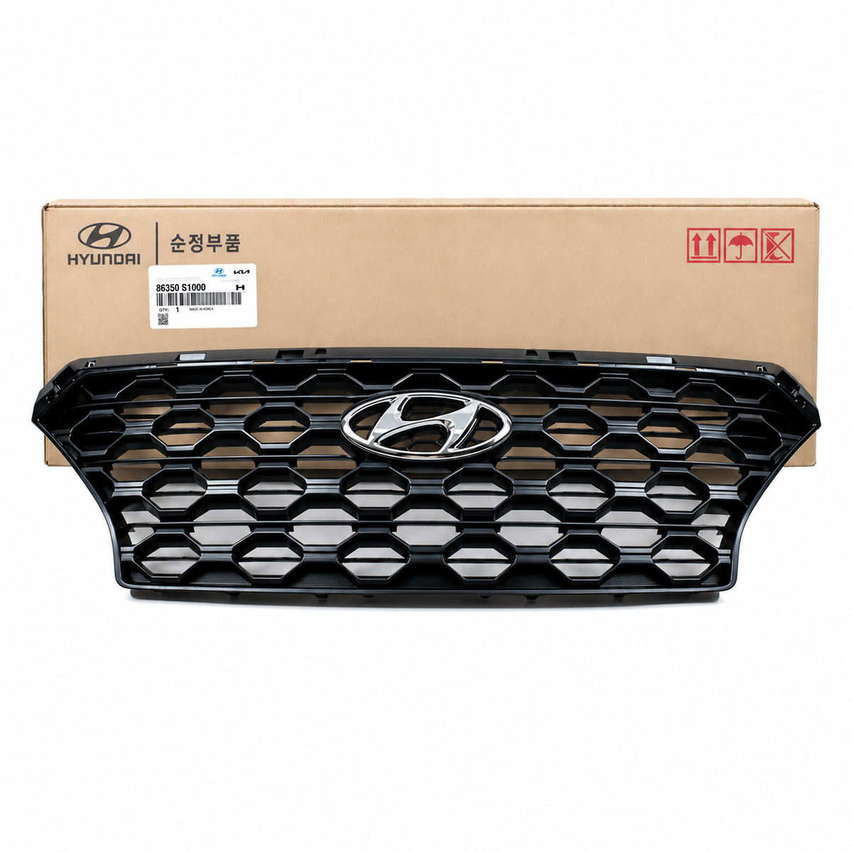 Genuine 86350-S1000 Radiator Grille W/o Camera For Hyundai Santa Fe 2019-2020