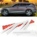 Chrome Window Sun Vent Visor Rain Guards 6pcs For Genesis GV80