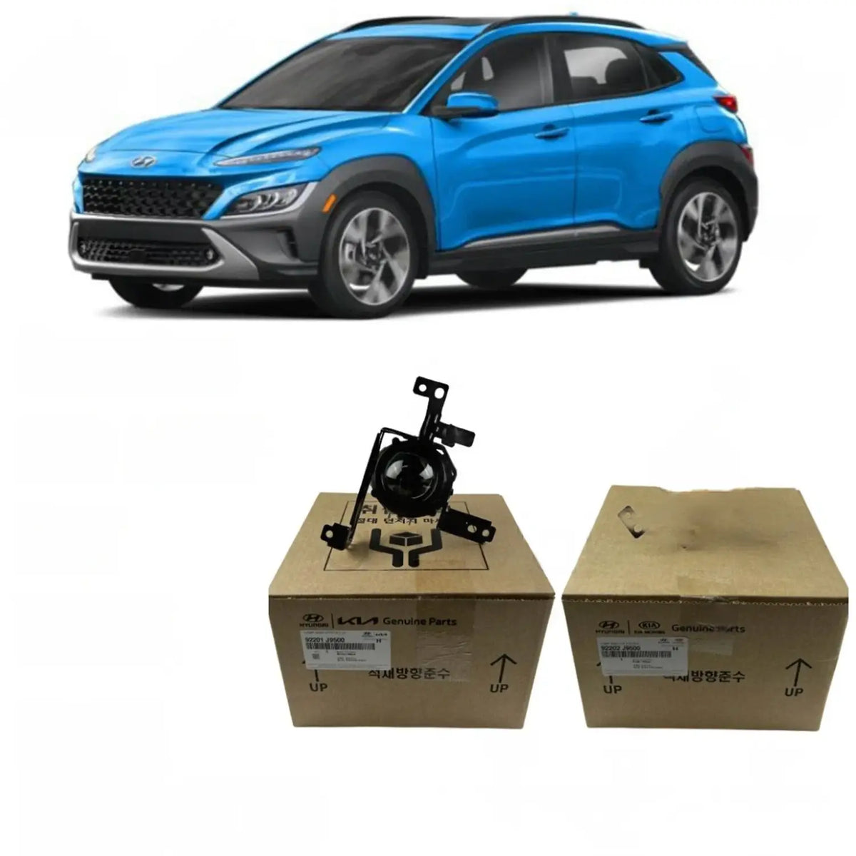 Fast GENUINE FOG LAMP LEFT RIGHT 2EA-1SET FOR HYUNDAI KONA 2022-2023