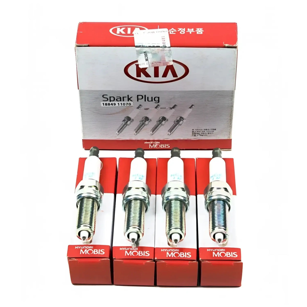 Genuine 1884911070 Spark Plugs 4PCS For Hyundai Genesis Kia Sportage 2015-2023