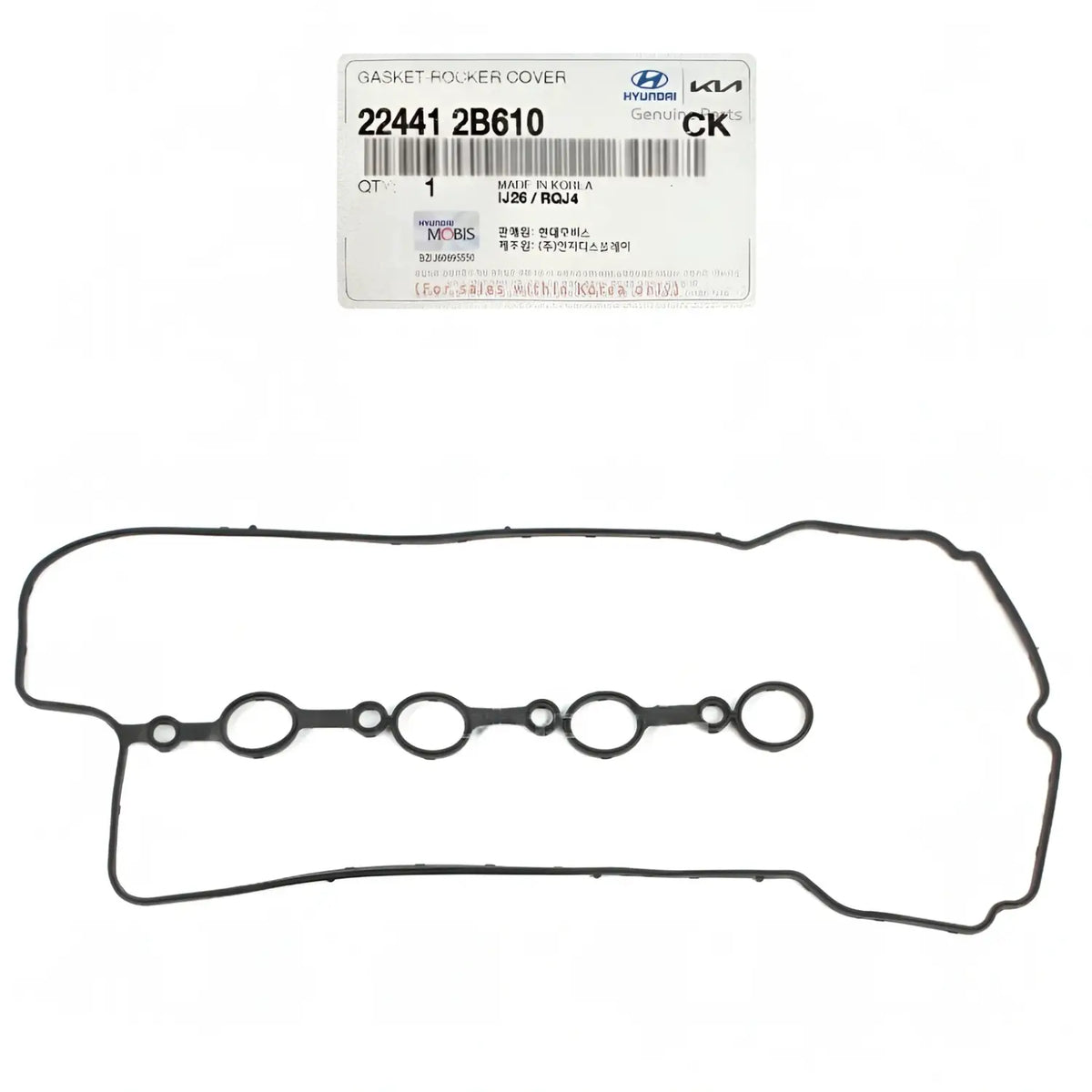 Genuine 224412B610 Valve Cover Gasket For Hyundai Kia 1.6L 2012-2024