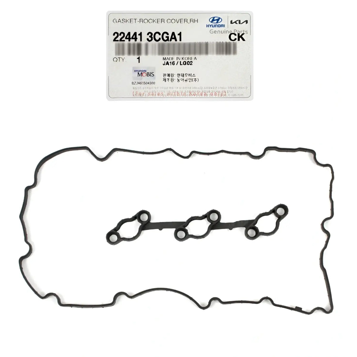 Genuine 224413CGA1 Valve Cover Gasket Right For Hyundai Kia 3.3L 3.8L 2011-2019