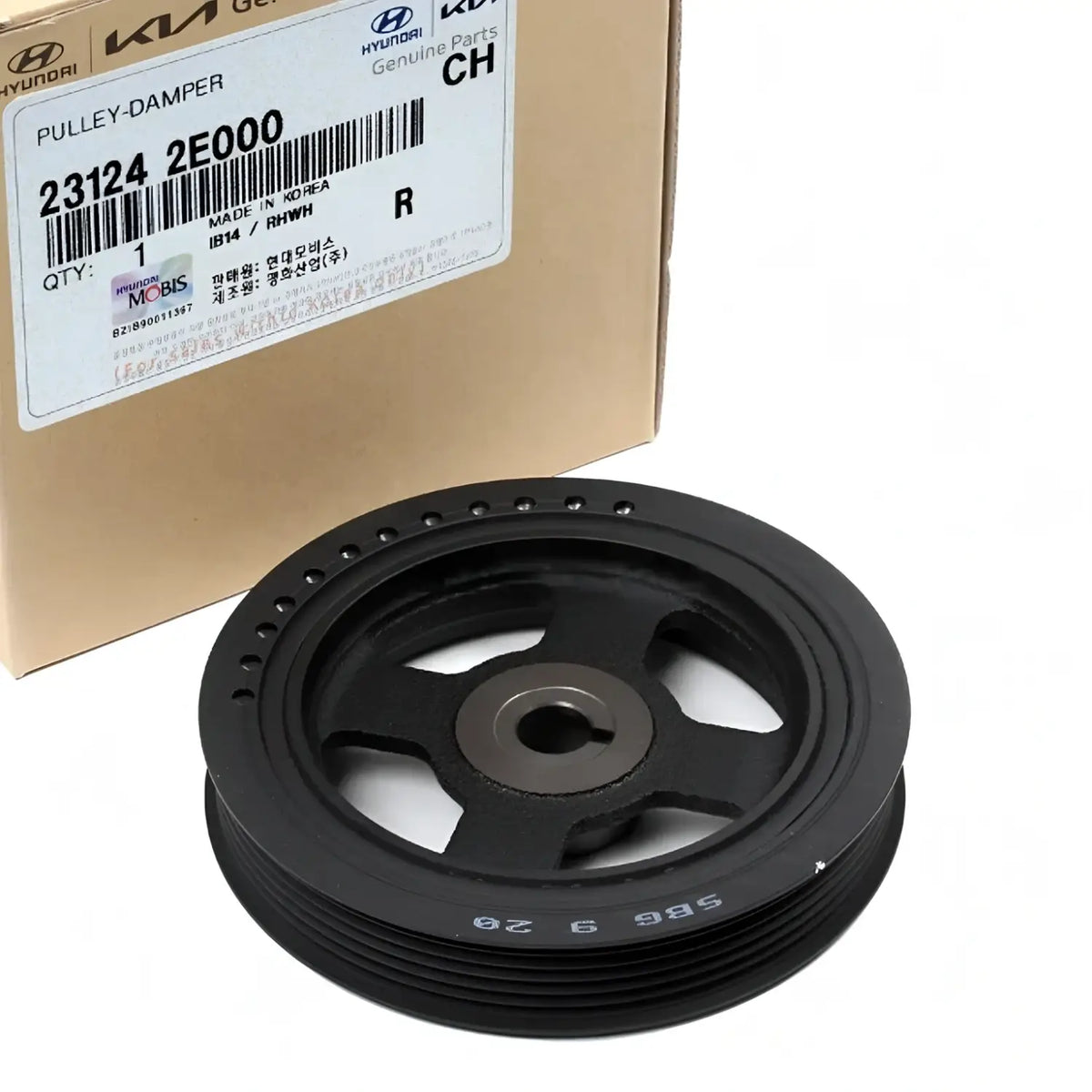 Genuine 231242E000 Crankshaft Damper Pulley For Hyundai Kia 2011-2021