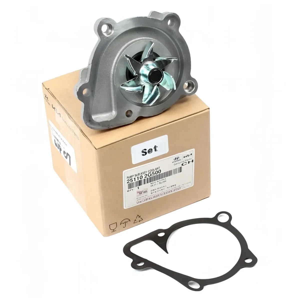 Genuine 251102G500 Water Pump & Gasket For Hyundai Kia 2.0L 2.4L 2011-2016