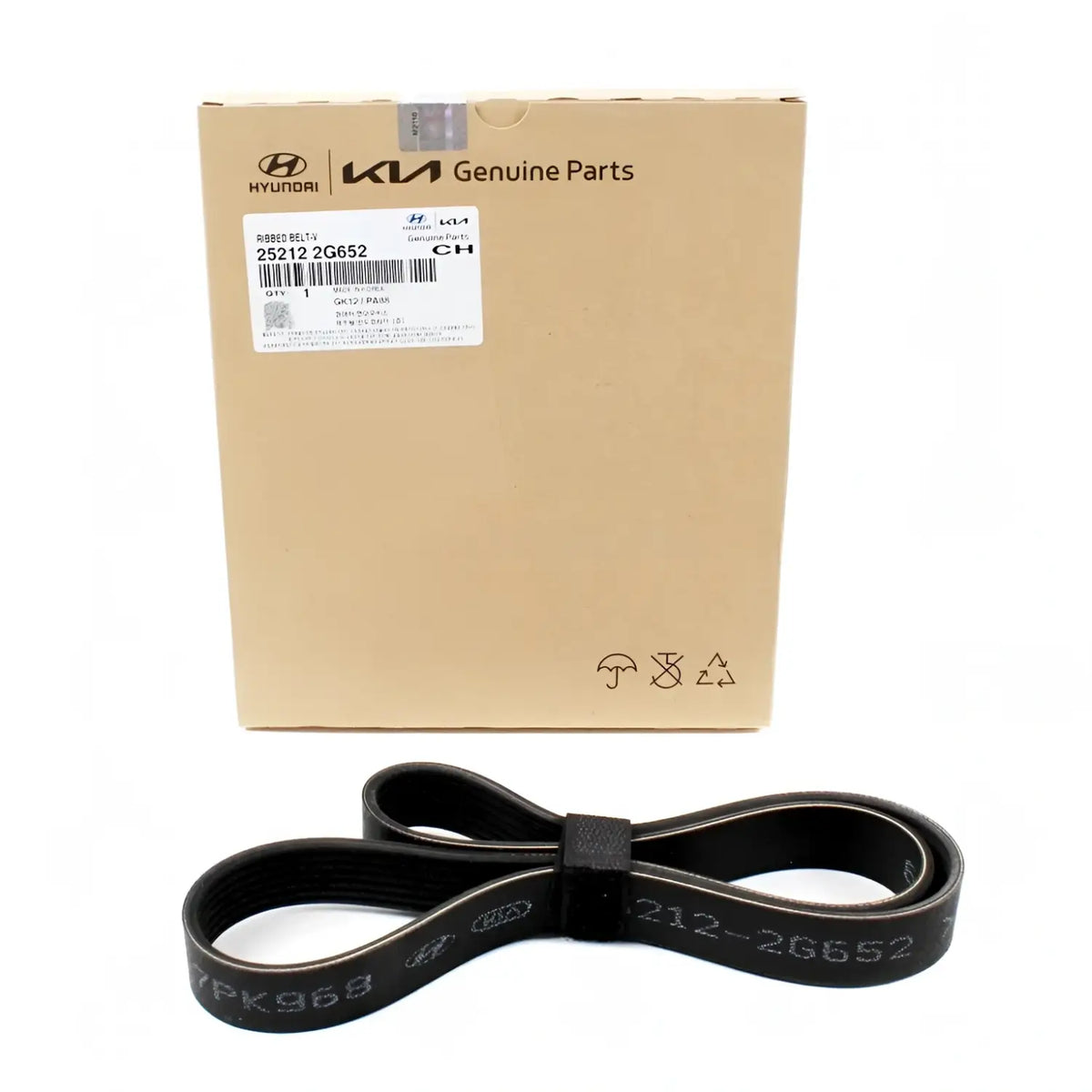 Genuine 252122G652 Serpentine Belt For Hyundai Sonata Kia Optima Hybrid 2011-2016