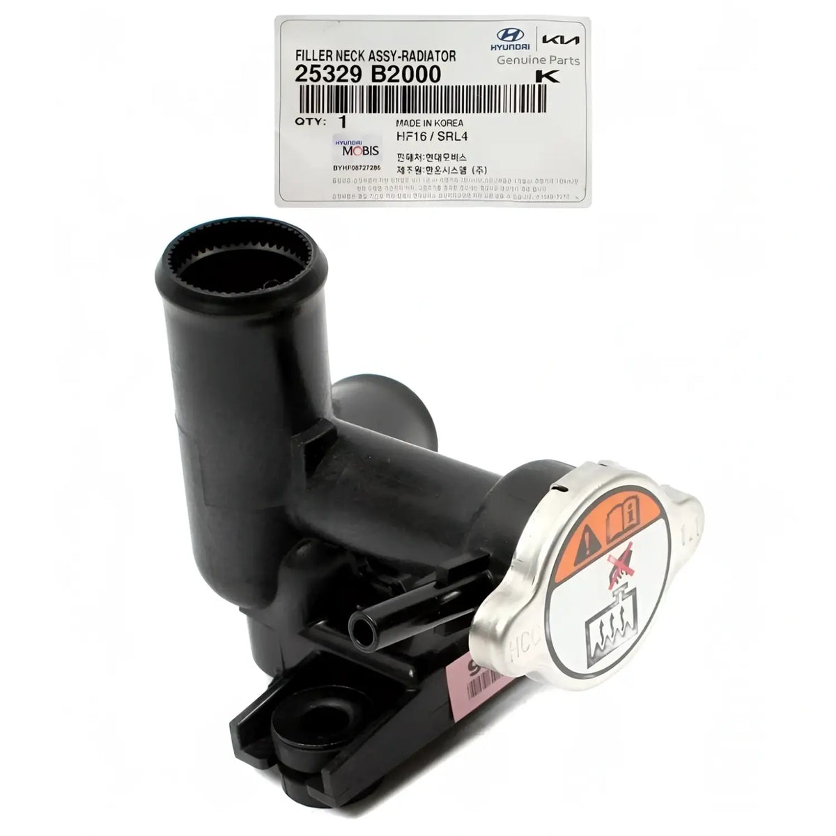 Genuine 25329B2000 Radiator Engine Coolant Filler Neck 1.6L For Kia Soul 2014-2019