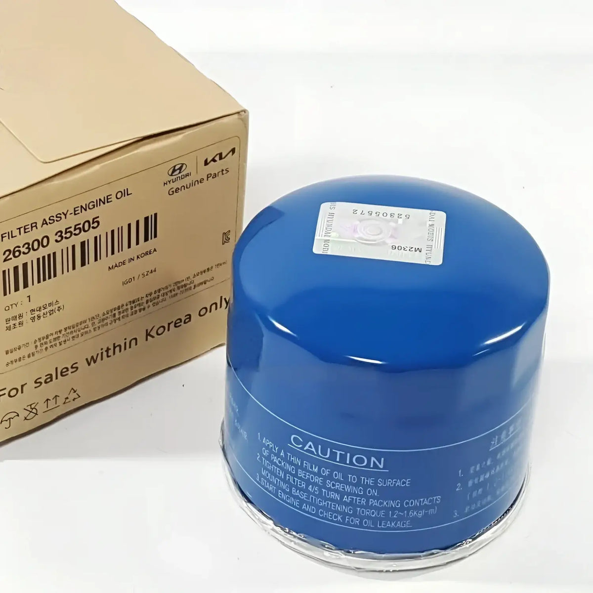 Genuine 2630035505 Engine Oil Filter Assy For Hyundai Kia