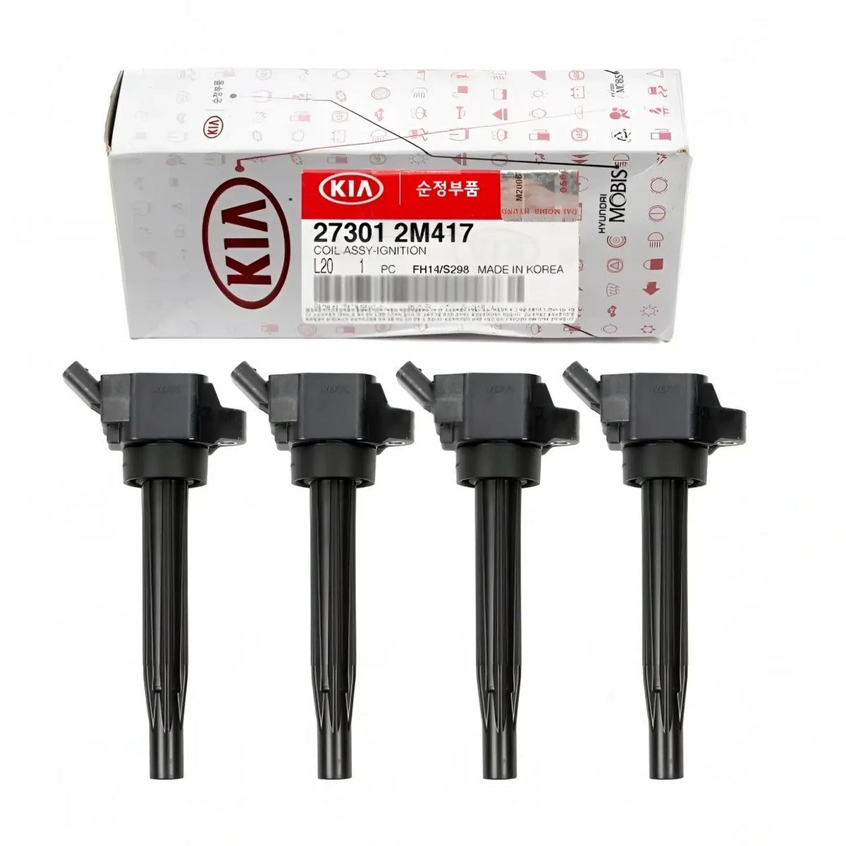 Genuine 273012M417 Ignition Coil 4pcs For Elantra Santa Fe Tucson 1.6L 2020-2023