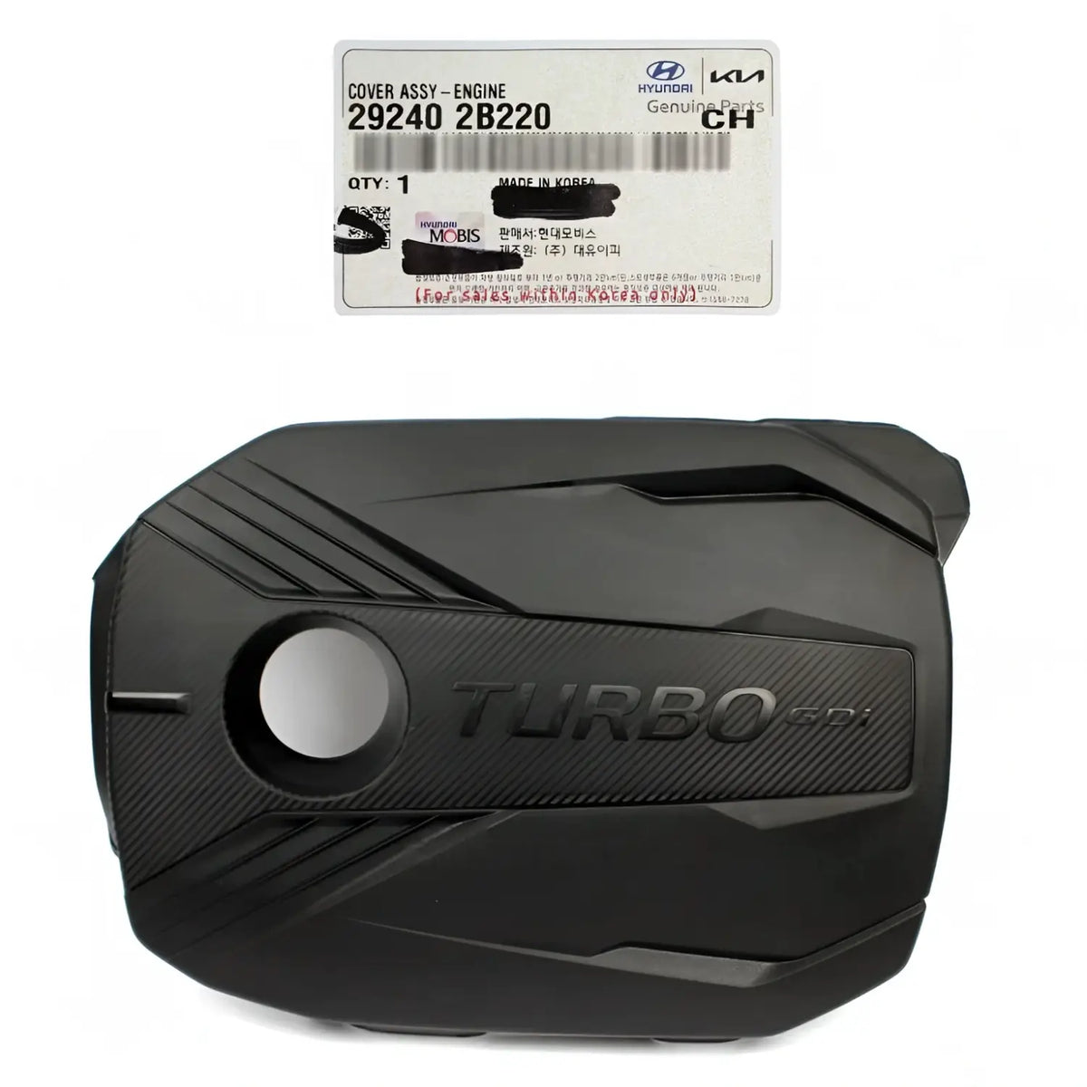 Genuine 292402B220 Engine Cover For Hyundai Veloster 1.6L Turbo 2019-2021