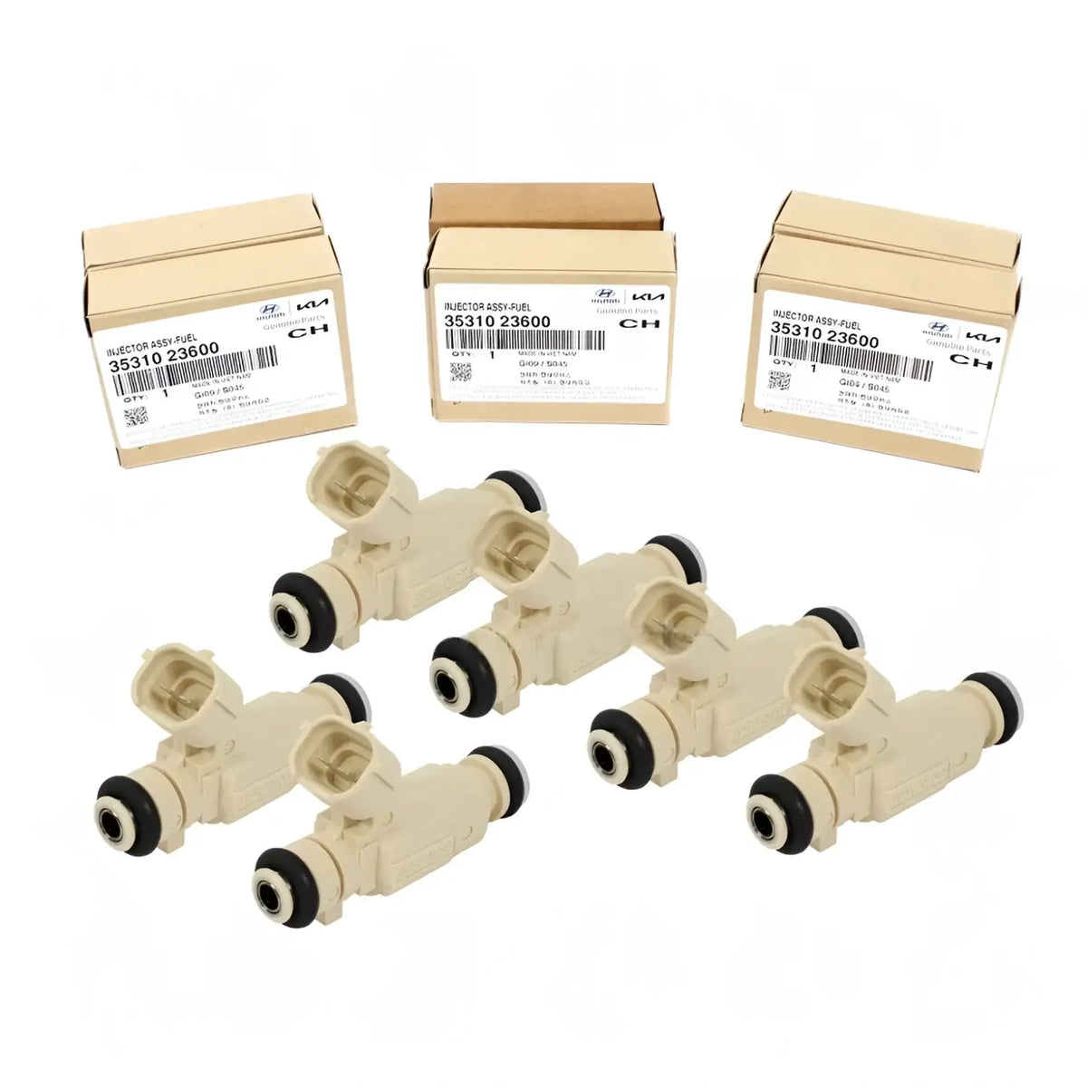 Genuine 3531023600 Fuel Injector 6EA For Hyundai Kia 2.0L 2.7L 2002-2010