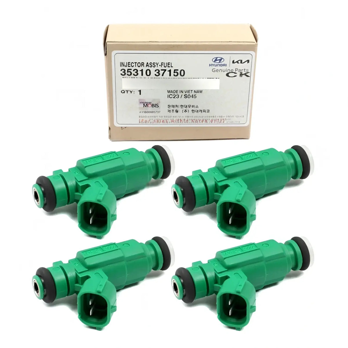 Genuine 3531037150 Fuel Injector 4EA For Hyundai Kia 1.6L 2.5L 2.7L 1999-2011