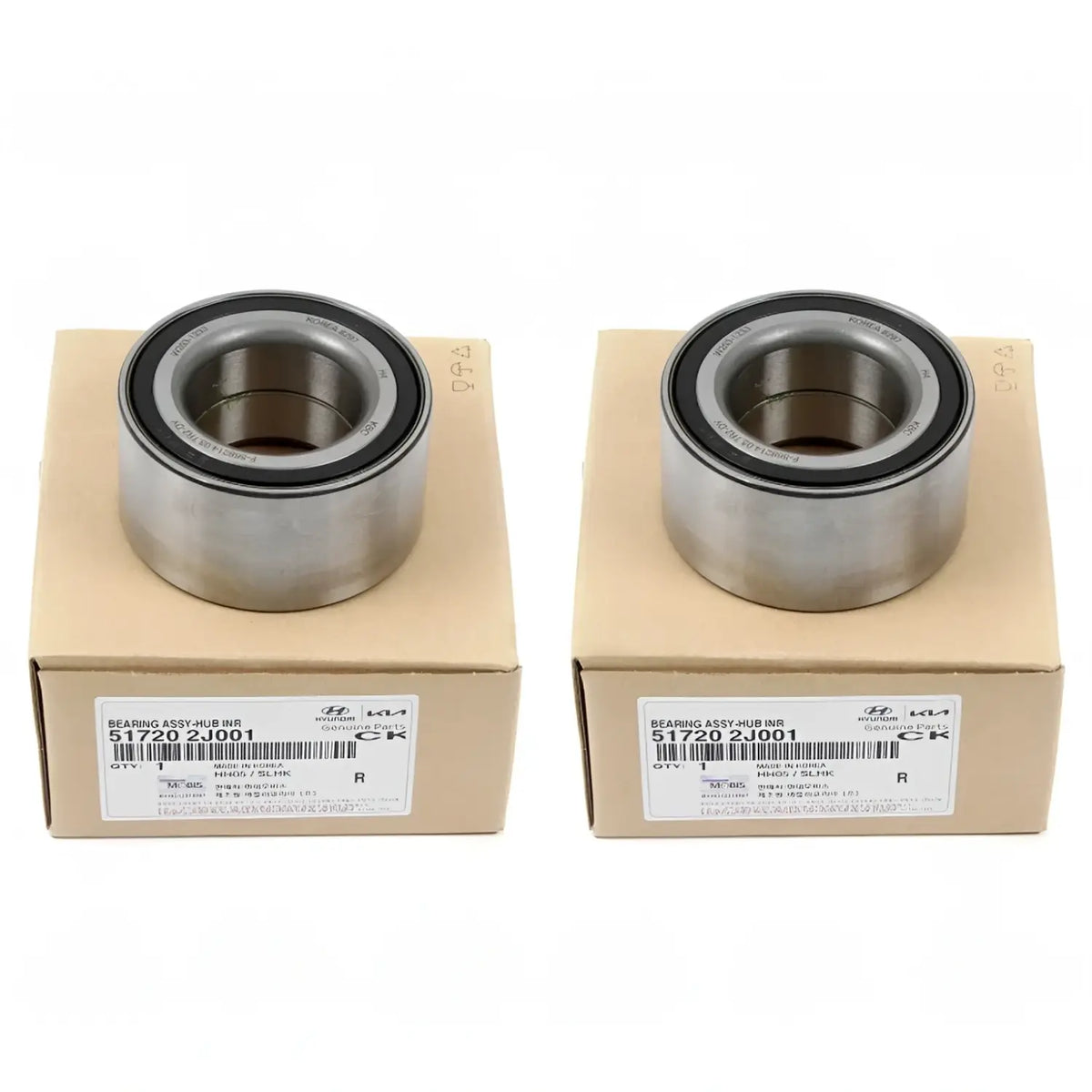 Genuine 517202J001 Wheel Bearing 2EA For 09-16 Tucson Borrego Sportage 4WD AWD