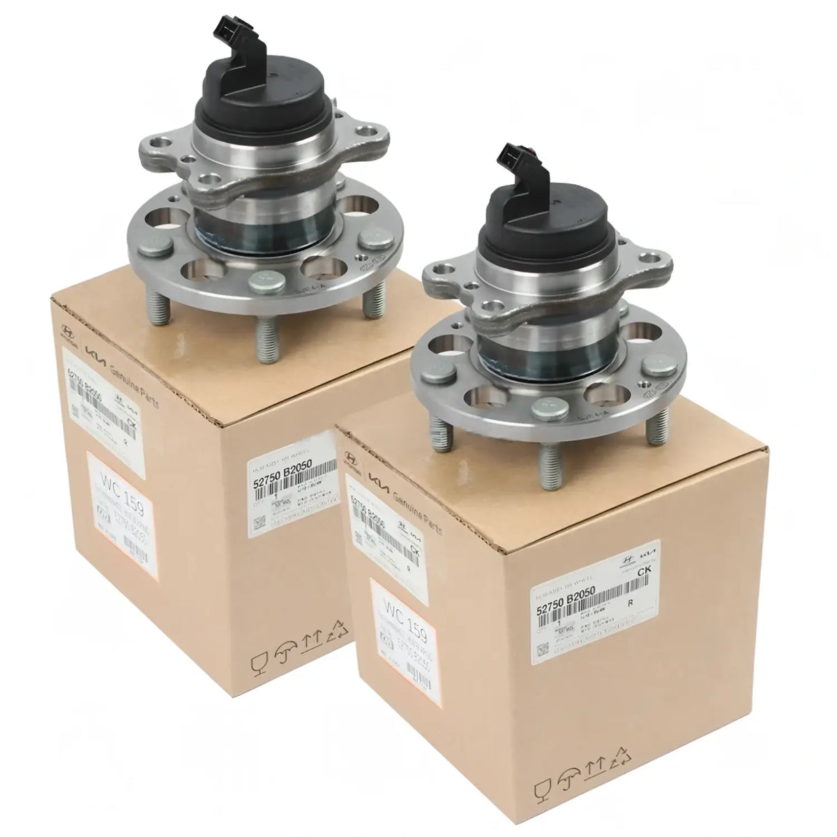 Genuine 52750B2050 REAR Wheel Hub & Bearing 2PCS For Kia Soul / EV 2014-2019