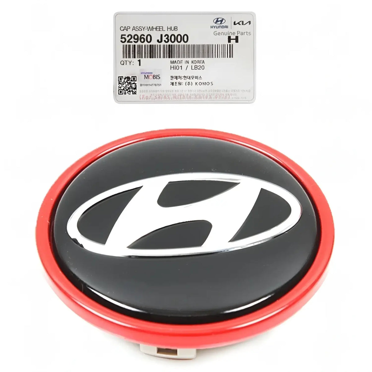 Genuine 52960J3000 Aluminum Wheel Center Cap 18" For Hyundai Veloster 2019-2021