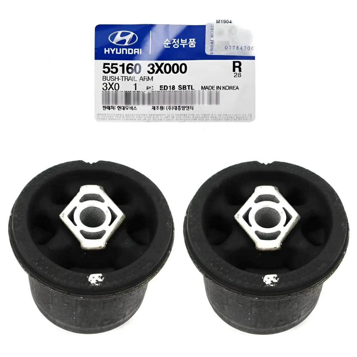 Genuine 551603X000 Rear Suspension Bushing 2EA For Elantra Veloster Forte5 11-18