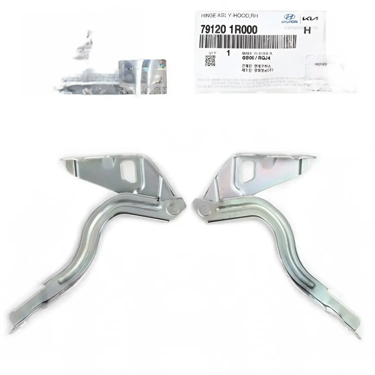 Genuine 791101R000 791201R000 Hood Hinge Front Left Right For Accent 2012-2017