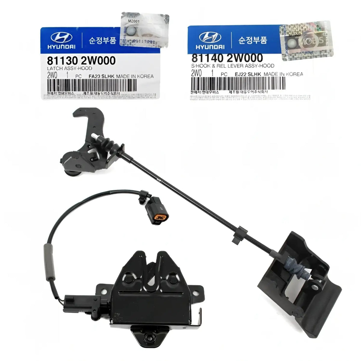 Genuine 811302W000 Hood Safety Catch & Lock Latch For Hyundai Santa Fe 2013-2019