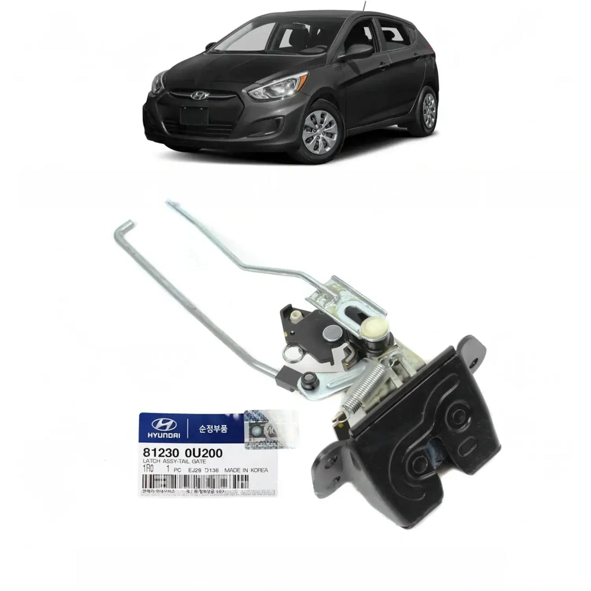GENUINE 812300U200 TRUNK LIFTGATE LOCK LATCH FOR HYUNDAI ACCENT HATCHBACK 11-17
