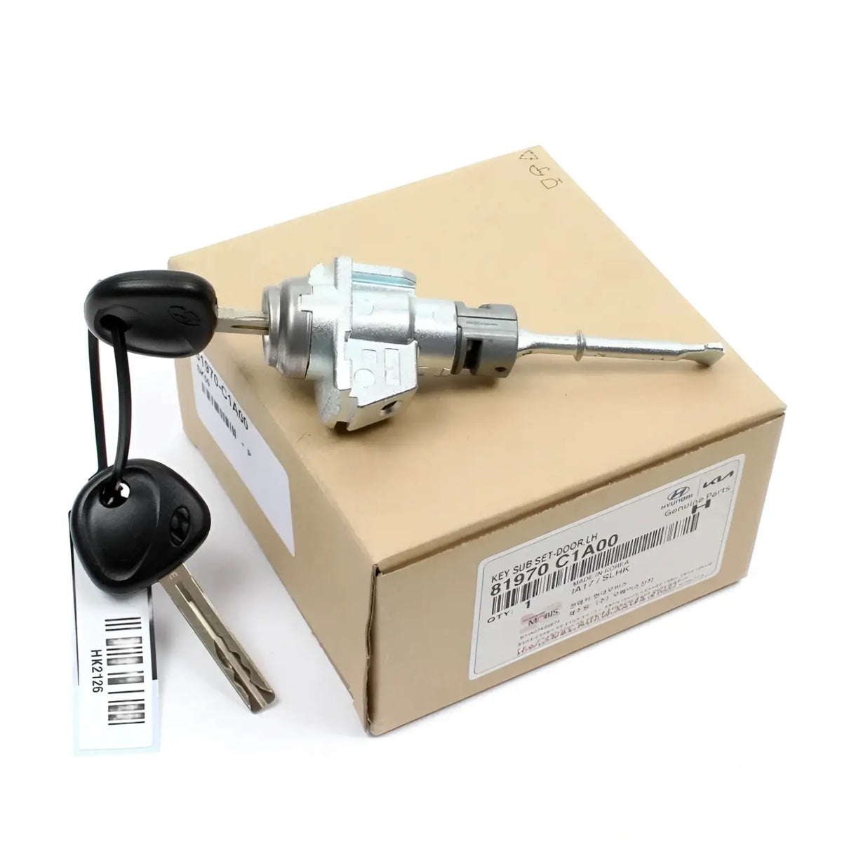 Genuine 81970C1A00 Door Lock Cylinder w/ Keys Left LH For Hyundai Sonata 2015-2019