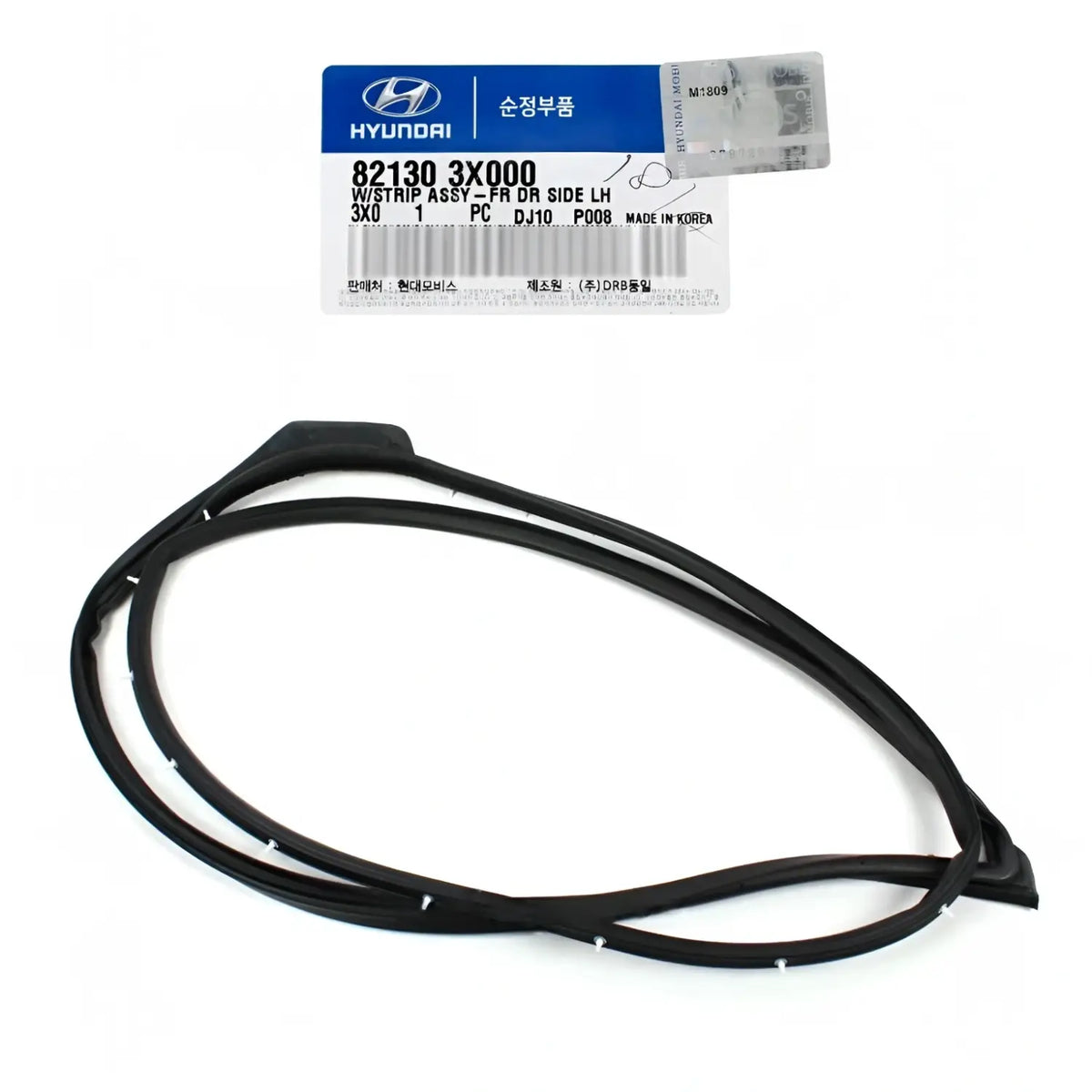 Genuine 821303X000 Weatherstrip Front Door Left Driver For Hyundai Elantra 11-16