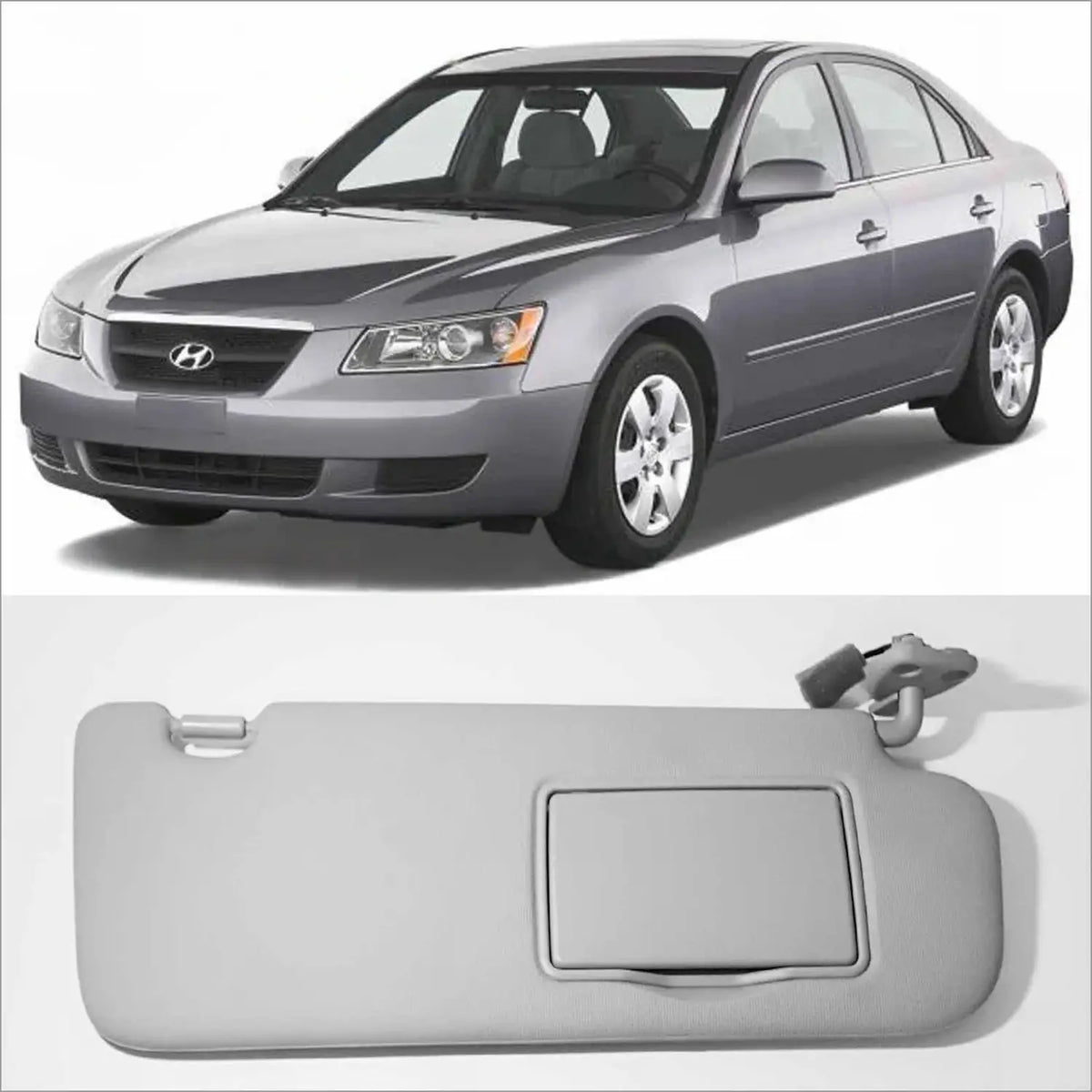 Genuine 852023K400QS Sun Visor Inside Right RH Gray For HYUNDAI SONATA 2006-2010
