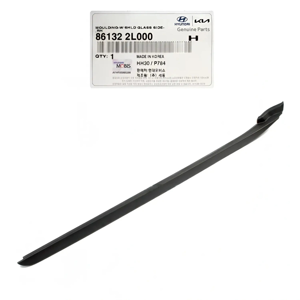 Genuine 861322L000 Side Windshield Molding Right RH For Hyundai Elantra 2009-2012