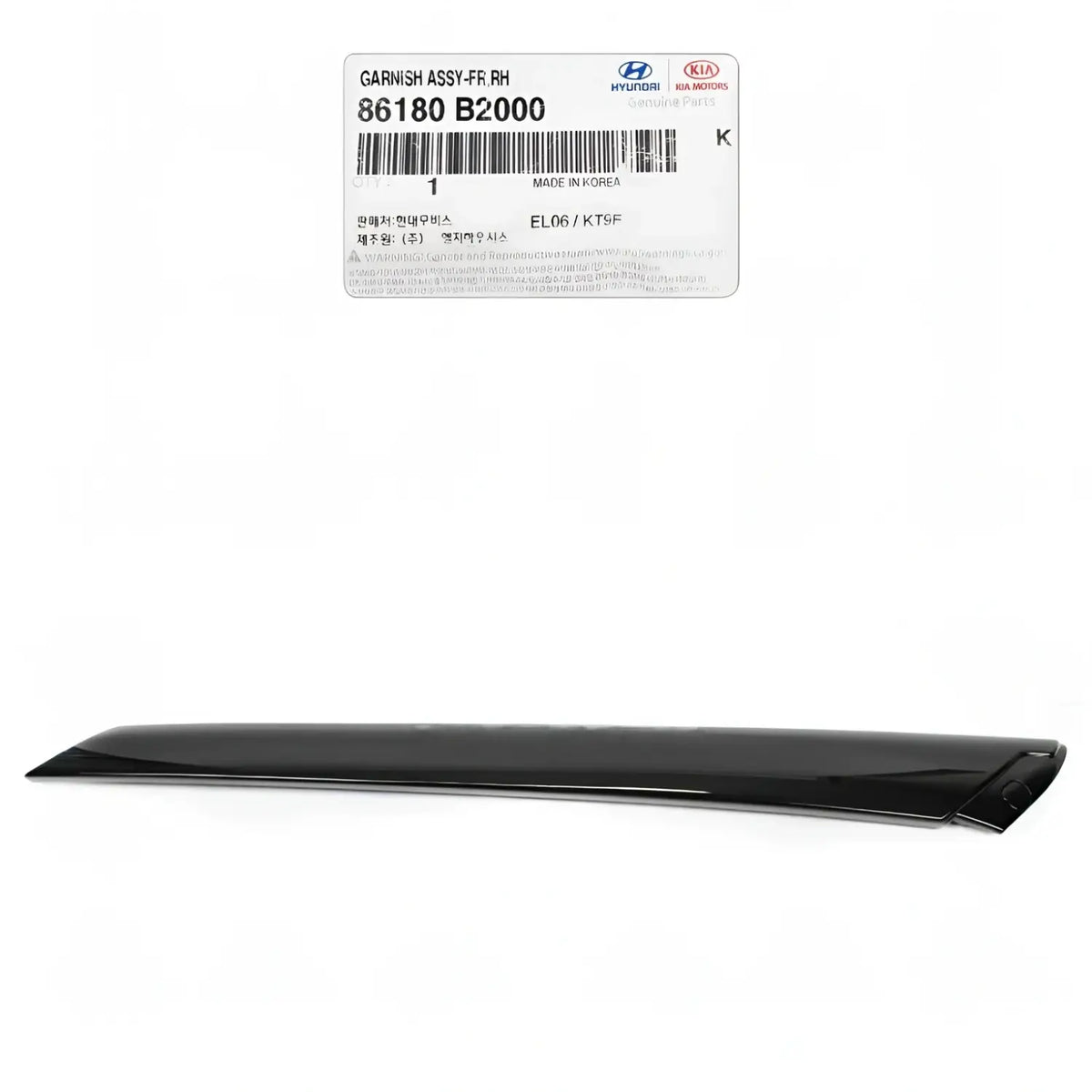 Genuine 86180B2000 Windshield Pillar Trim Right Passenger For Kia Soul 2014-2019