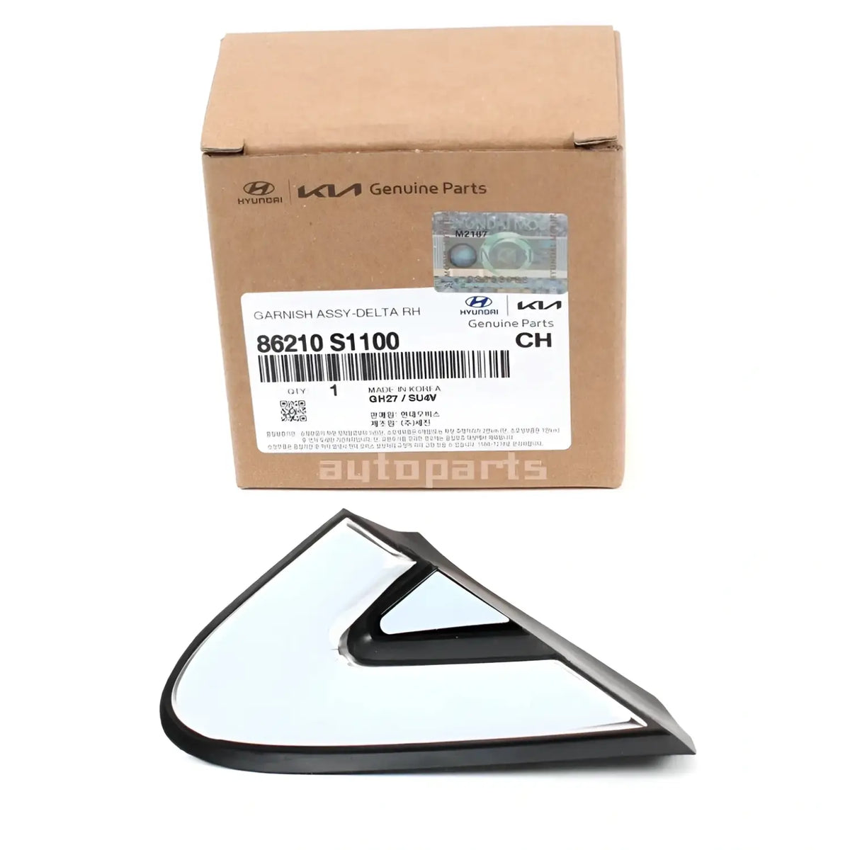 Genuine 86210S1100 Fender Pillar Trim Molding Right For Hyundai Santa Fe 2019-2023