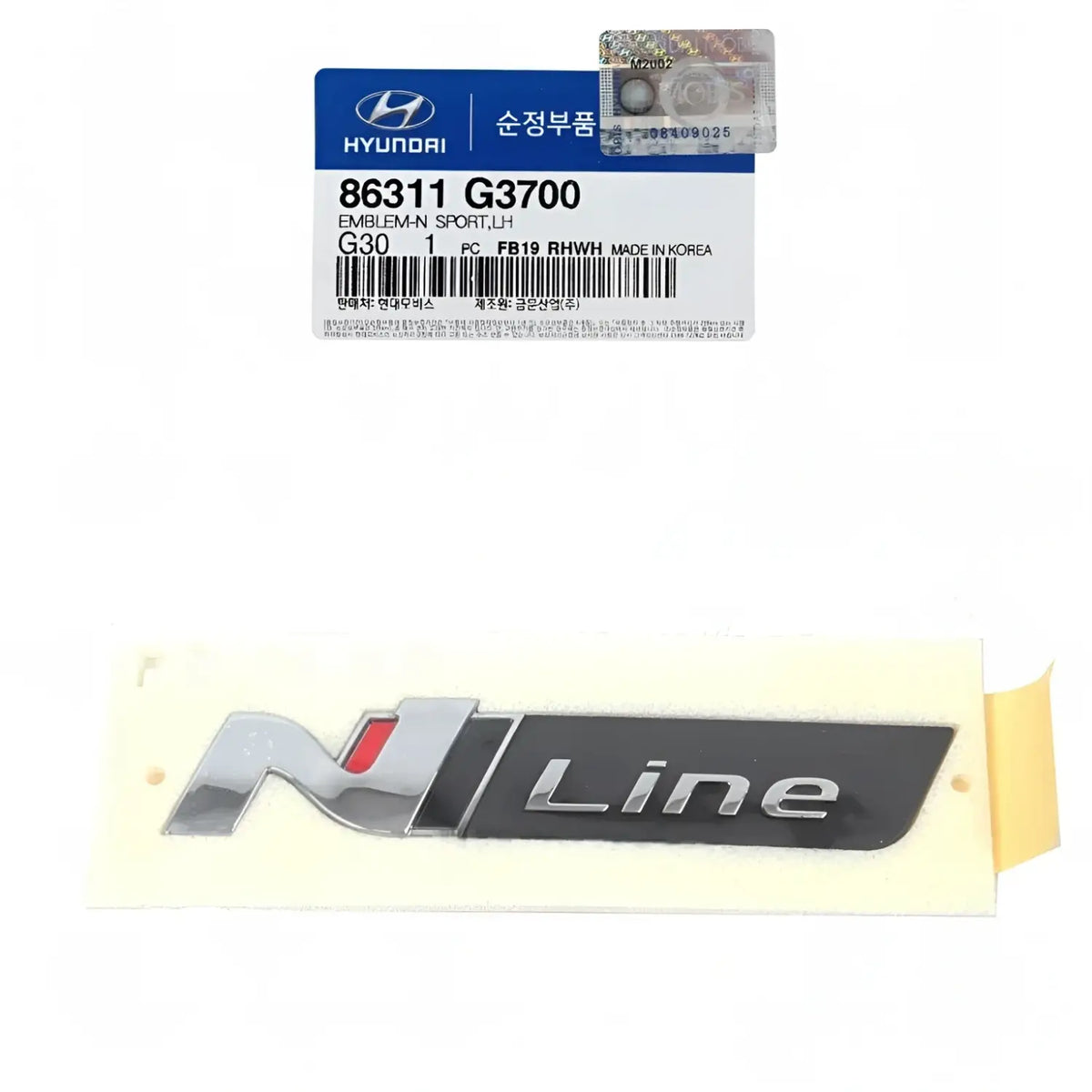 Genuine 86311G3700 Nameplate Emblem For Hyundai Elantra GT N-Line 2019-2020