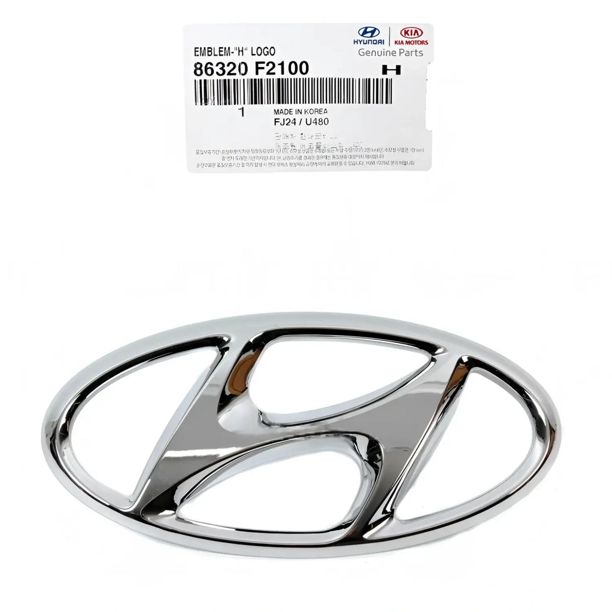 Genuine 86320F2100 Front Grille "H" Emblem For Hyundai Elantra Sedan 2017-2018