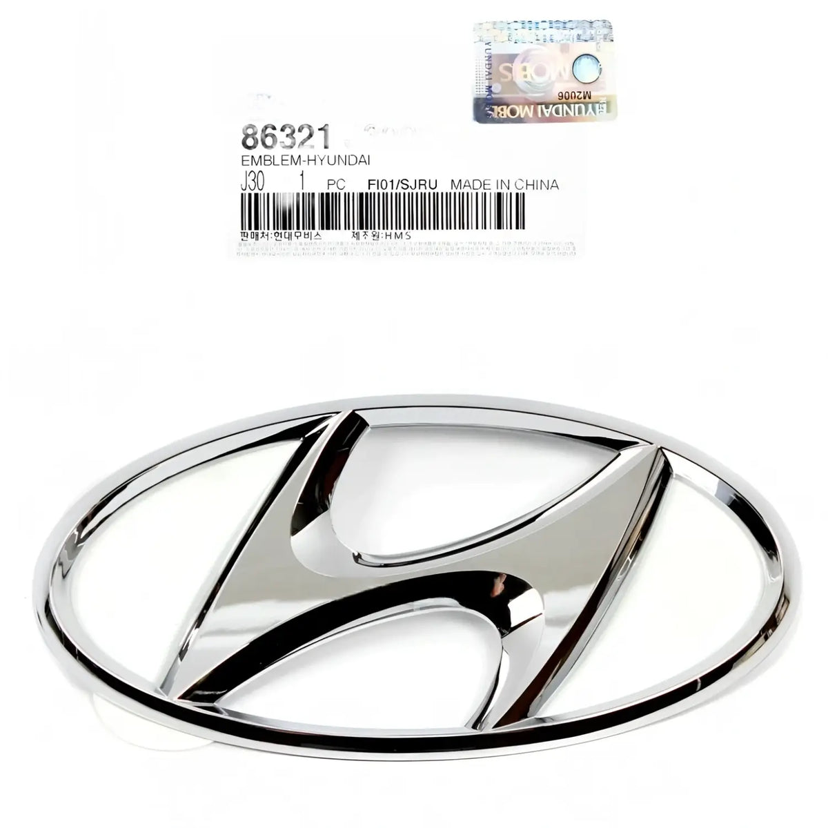 Genuine 86321J3000 Rear Trunk Lid Emblem For Hyundai Veloster 2019-2021