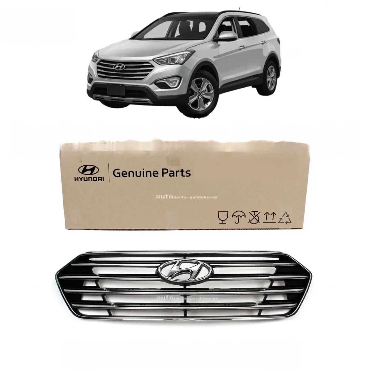 Genuine 86350B8000 Radiator Grille For Hyundai Santa Fe XL 3.3L 7 Seats 2013-2016