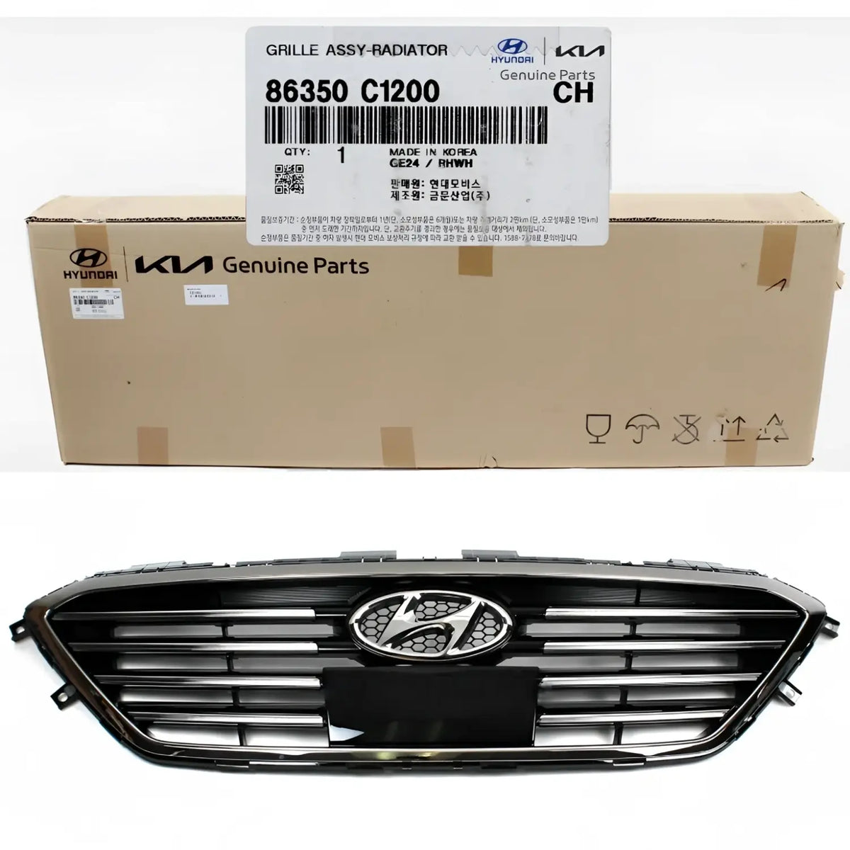 Genuine 86350C1200 Grille Radiator For Hyundai Sonata Smart Cruise 2015-2017
