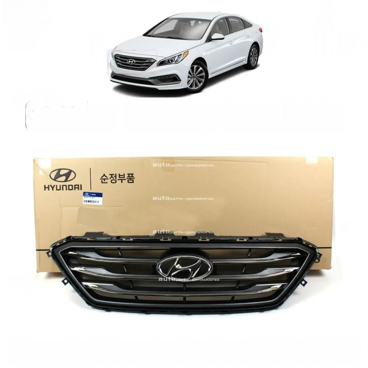 Genuine 86350C2300 Front Radiator Grille For Hyundai Sonata Turbo 2015-2017