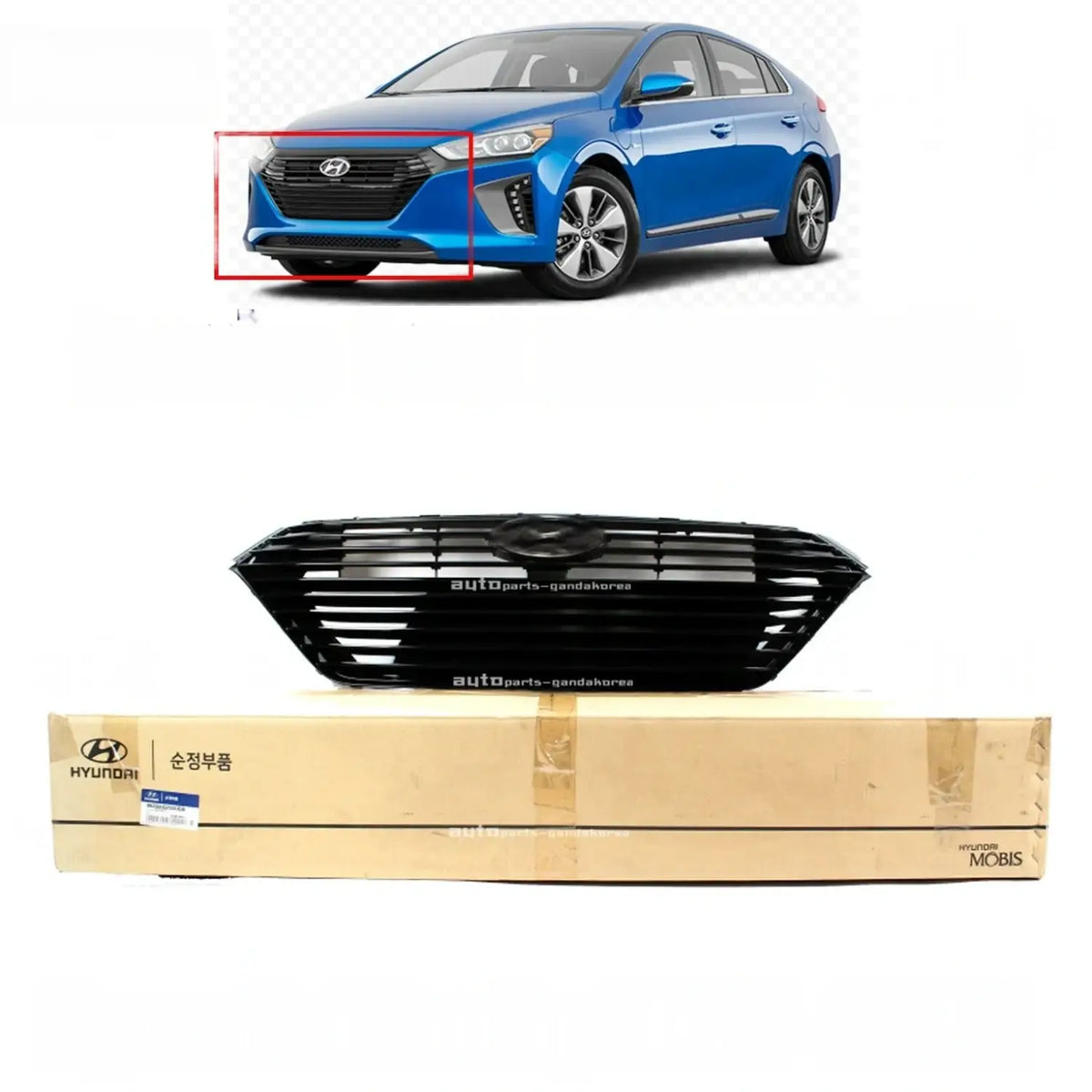 Genuine 86350G2000EB Radiator Grille For Hyundai Ioniq 2017-2019