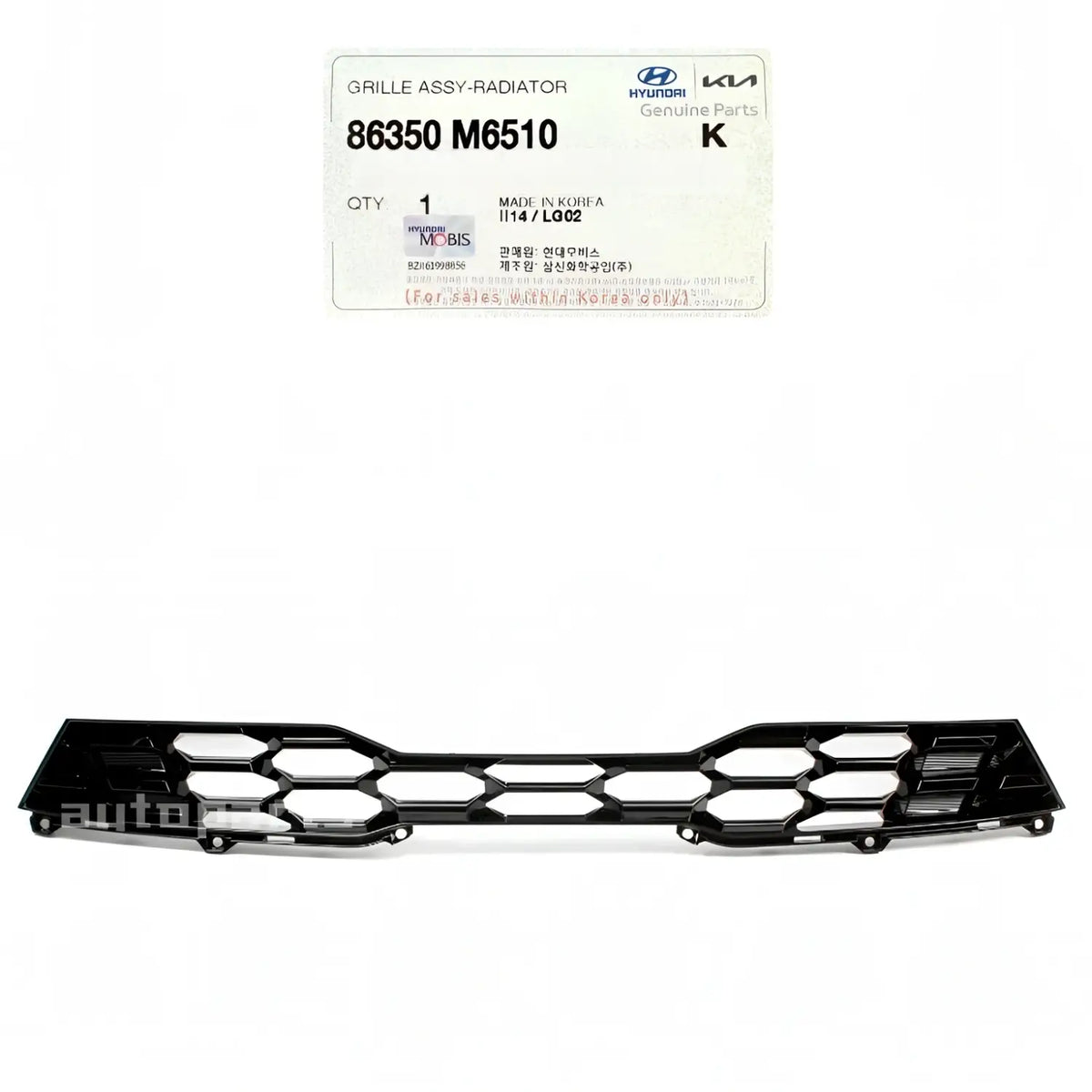 Genuine 86350M6510 Front Bumper Grille For Kia Forte Forte5 2022-2024