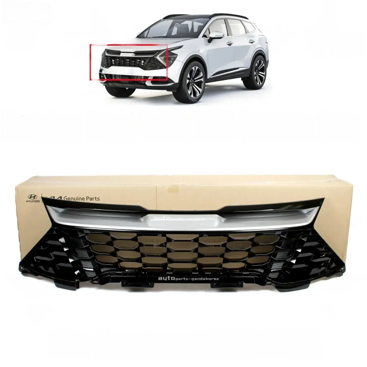 Genuine 86350P1040 Front Grille with O Camera Hole For Kia Sportage 2023-2024