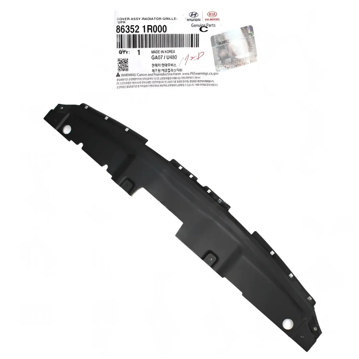 Genuine 863521R000 Grille Upper Cover Sight Shield For Hyundai Accent 2012-2017