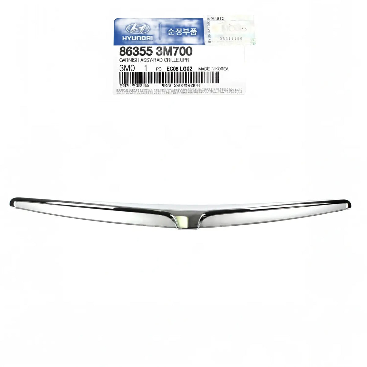 Genuine 863553M700 Hood Molding Chrome Garnish For Hyundai Genesis 2012-2014