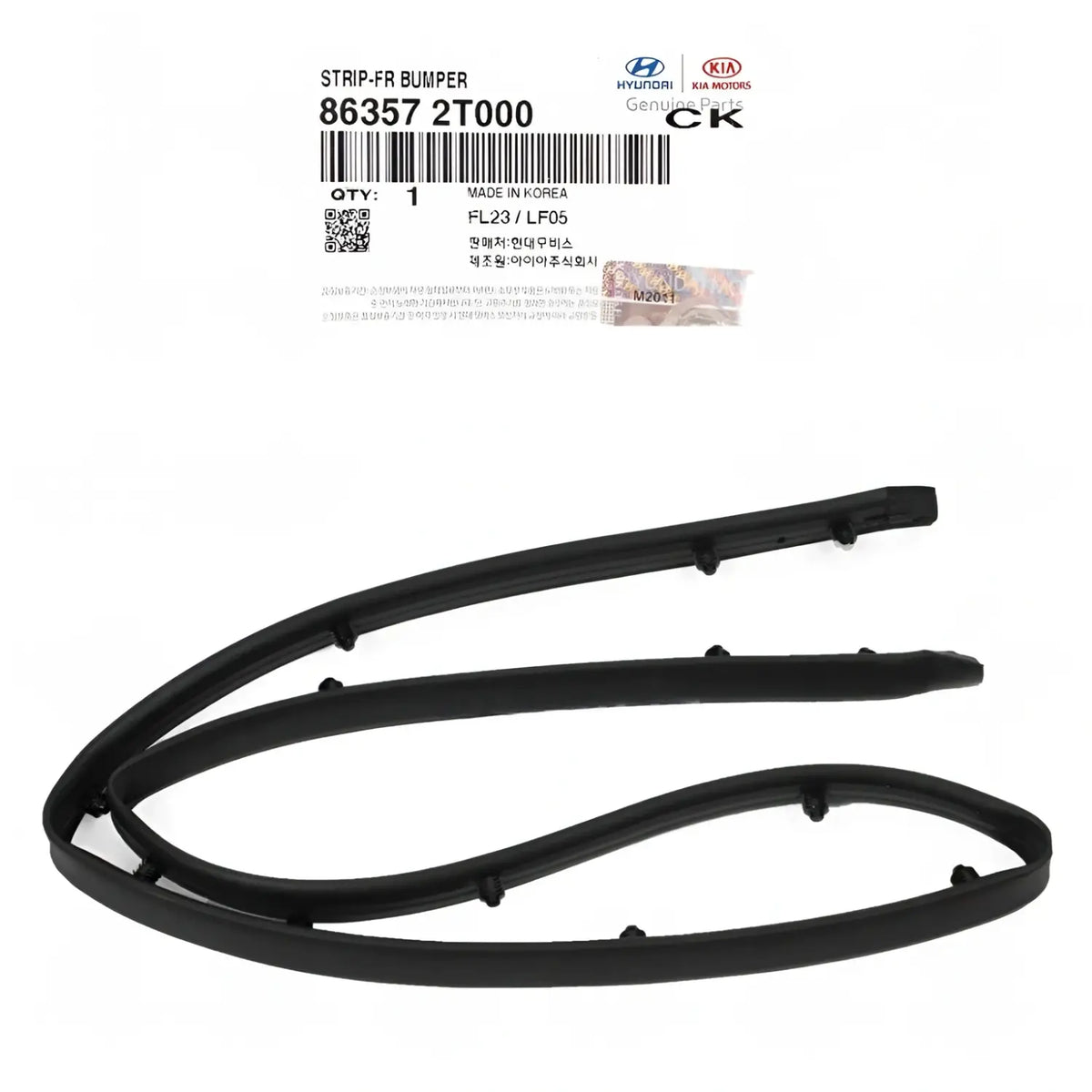Genuine 863572T000 Front Hood Sight Shield Strip Rubber Seal For Optima 2011-2016