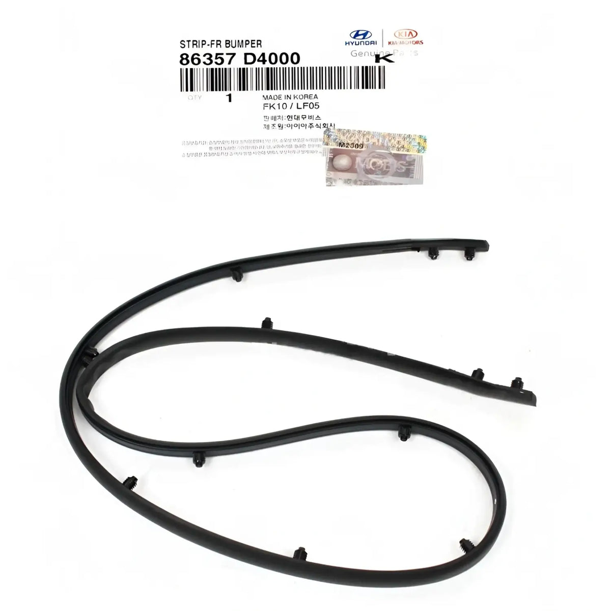 Genuine 86357D4000 Front Bumper Upper Strip Rubber Seal For Kia Optima 2017-2020