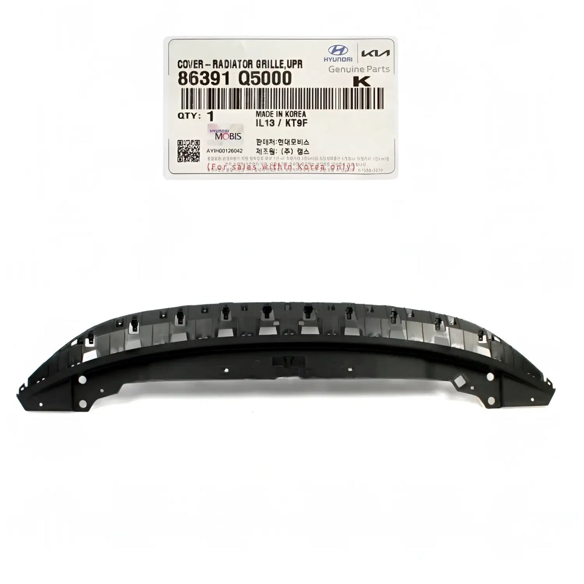 Genuine 86391Q5000 Radiator Grille Upper Cover For Kia Seltos 2021-2024
