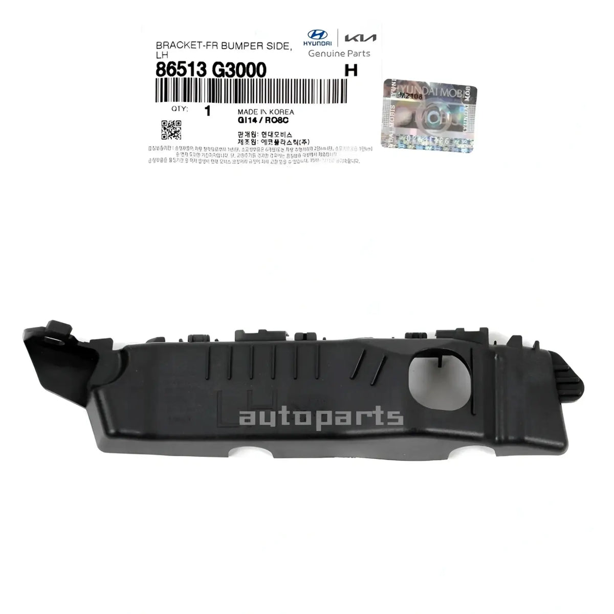 Genuine 86513G3000 Front Bumper Bracket Left LH For Hyundai Elantra GT 2018-2020