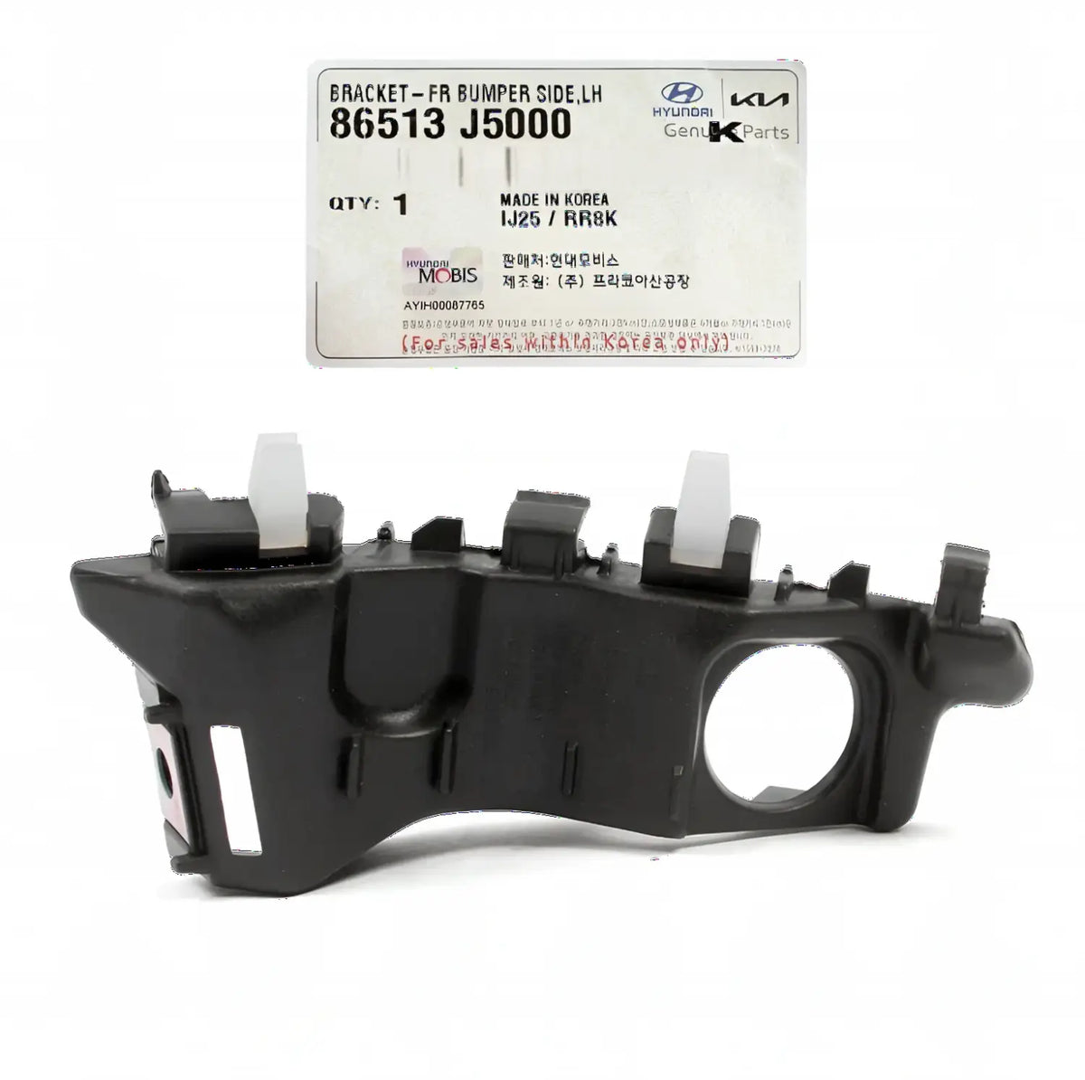 Genuine 86513J5000 Front Bumper Side Bracket Left Driver For KIA Stinger 2018-2023