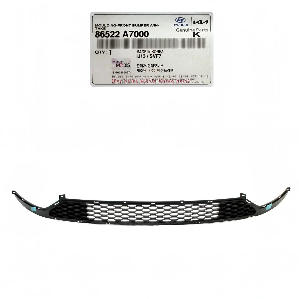 Genuine 86522A7000 Front Bumper Lower Grille For Kia Forte Forte5 2014-2016