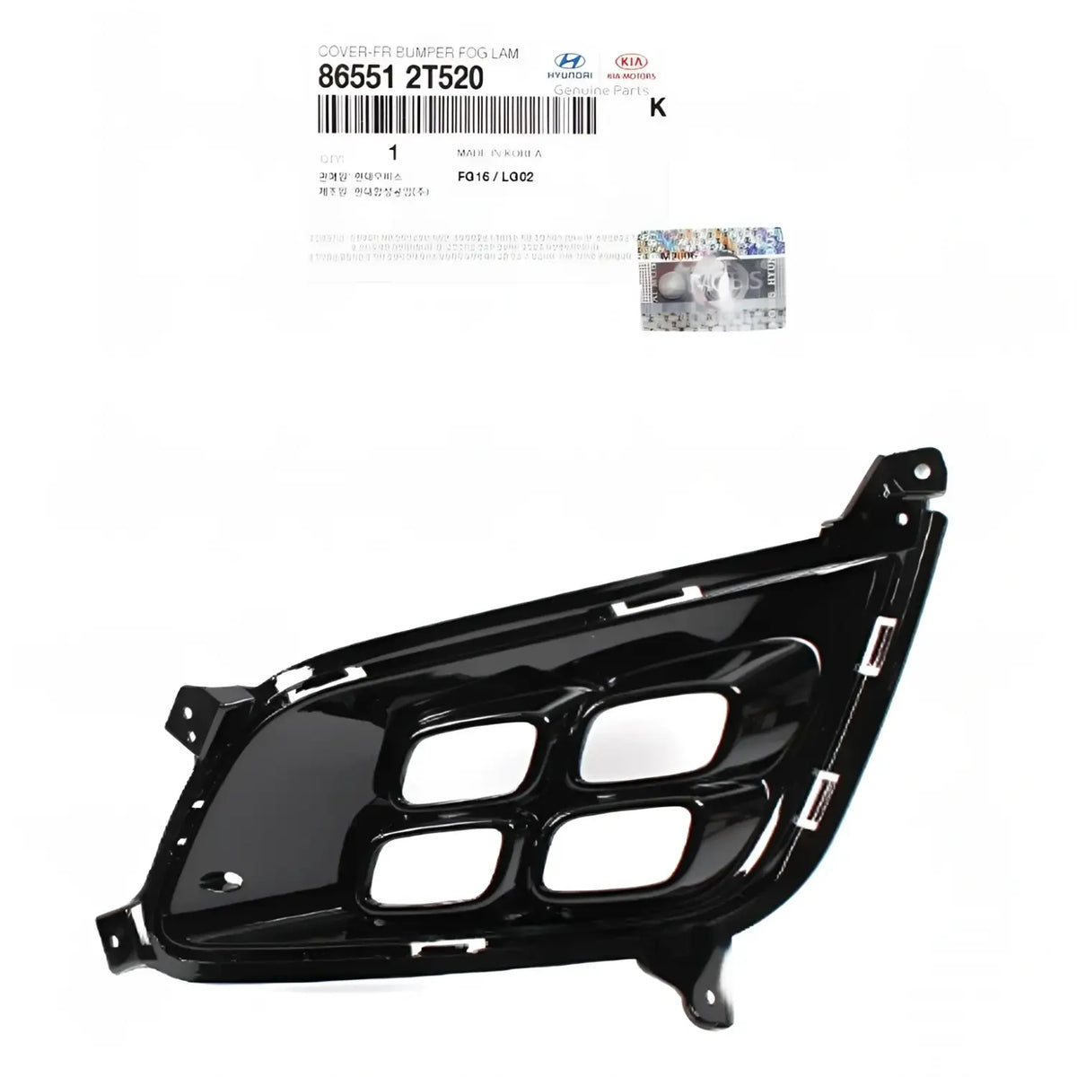 Genuine 865512T520 Front Bumper Fog Light Cover Left LH For Kia Optima 2014-2015
