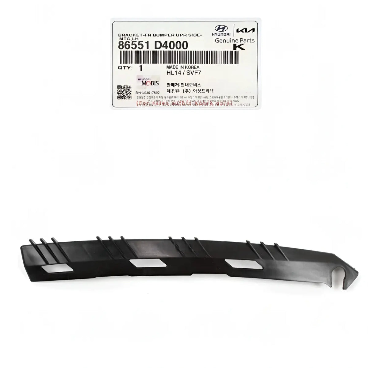 Genuine 86551D4000 Front Bumper Bracket Left For Kia Optima 2016-2020
