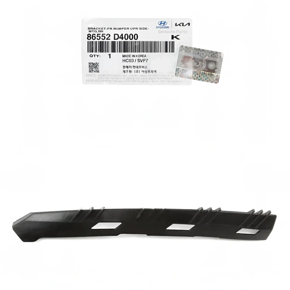 Genuine 86552D4000 Front Bumper Bracket Right Passenger For Kia Optima 2016-2020