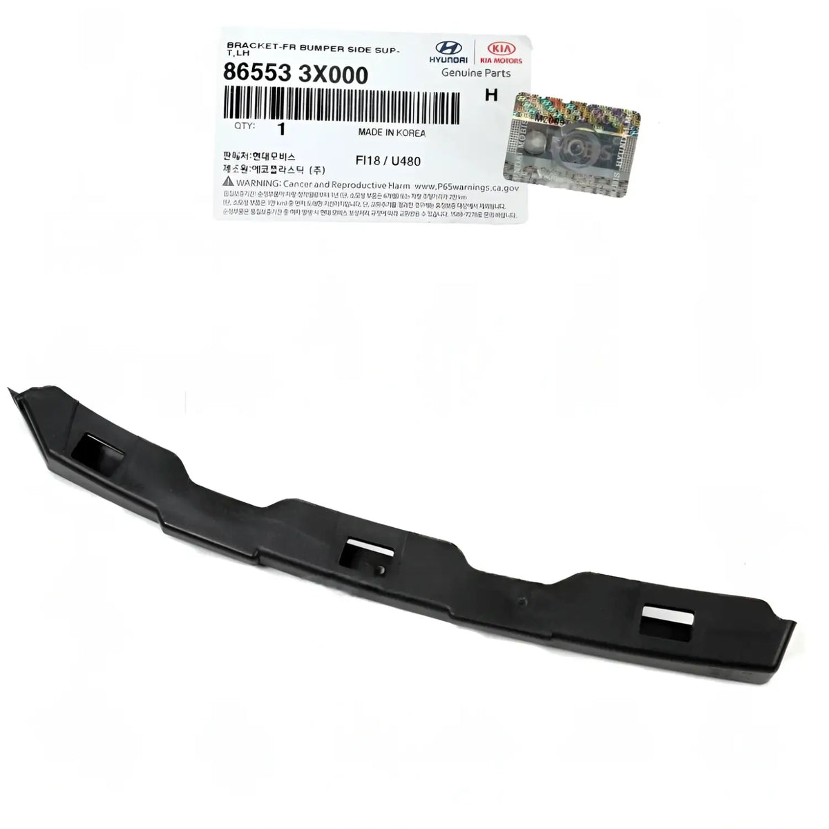 Genuine 865533X000 Front Bumper Bracket Left For Hyundai Elantra Sedan 2011-2016