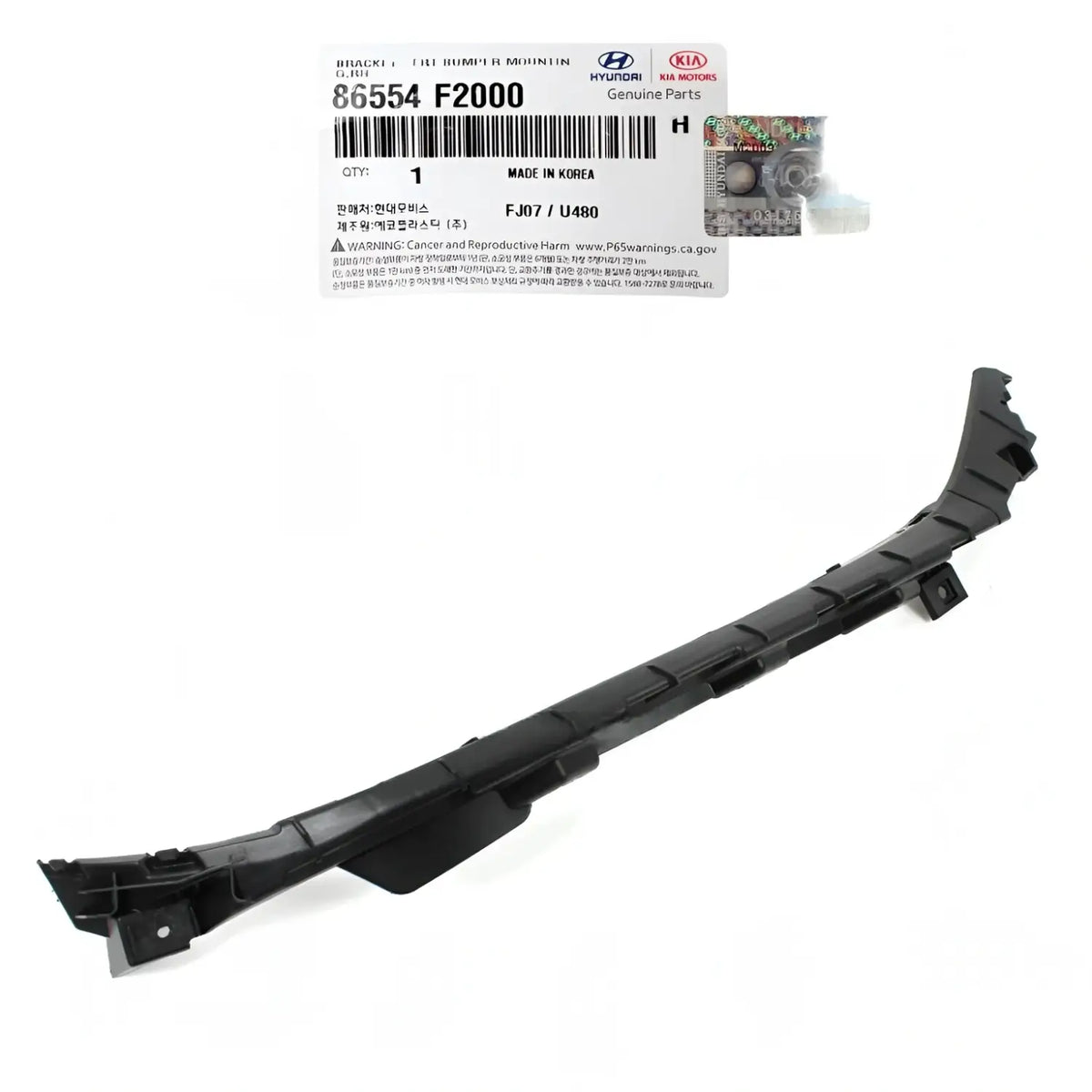Genuine 86554F2000 Front Bumper Bracket Right RH For Hyundai Elantra 2017-2018